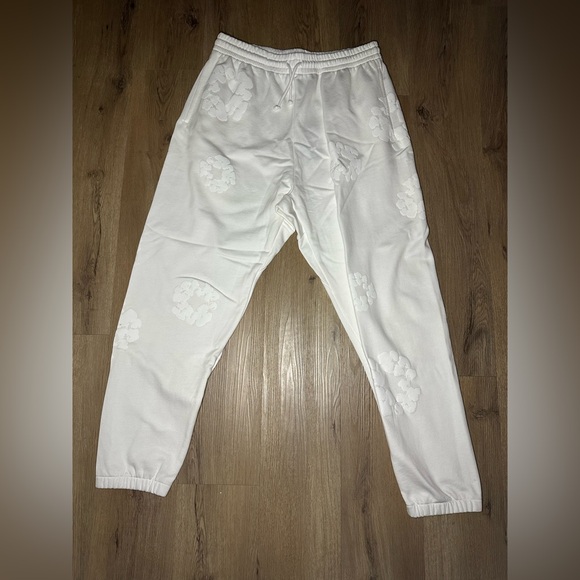 Denim Tears Mono Cotton Wreath ‘White’ Sweatpants